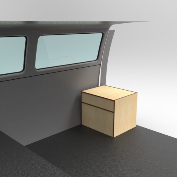 Pouf pour toilette sèche pour aménagement combi et Van – Image 2