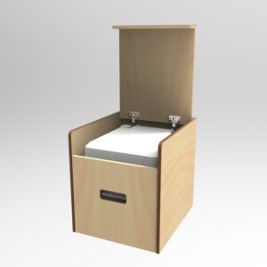 Pouf pour toilette chimique pour aménagement van et combi